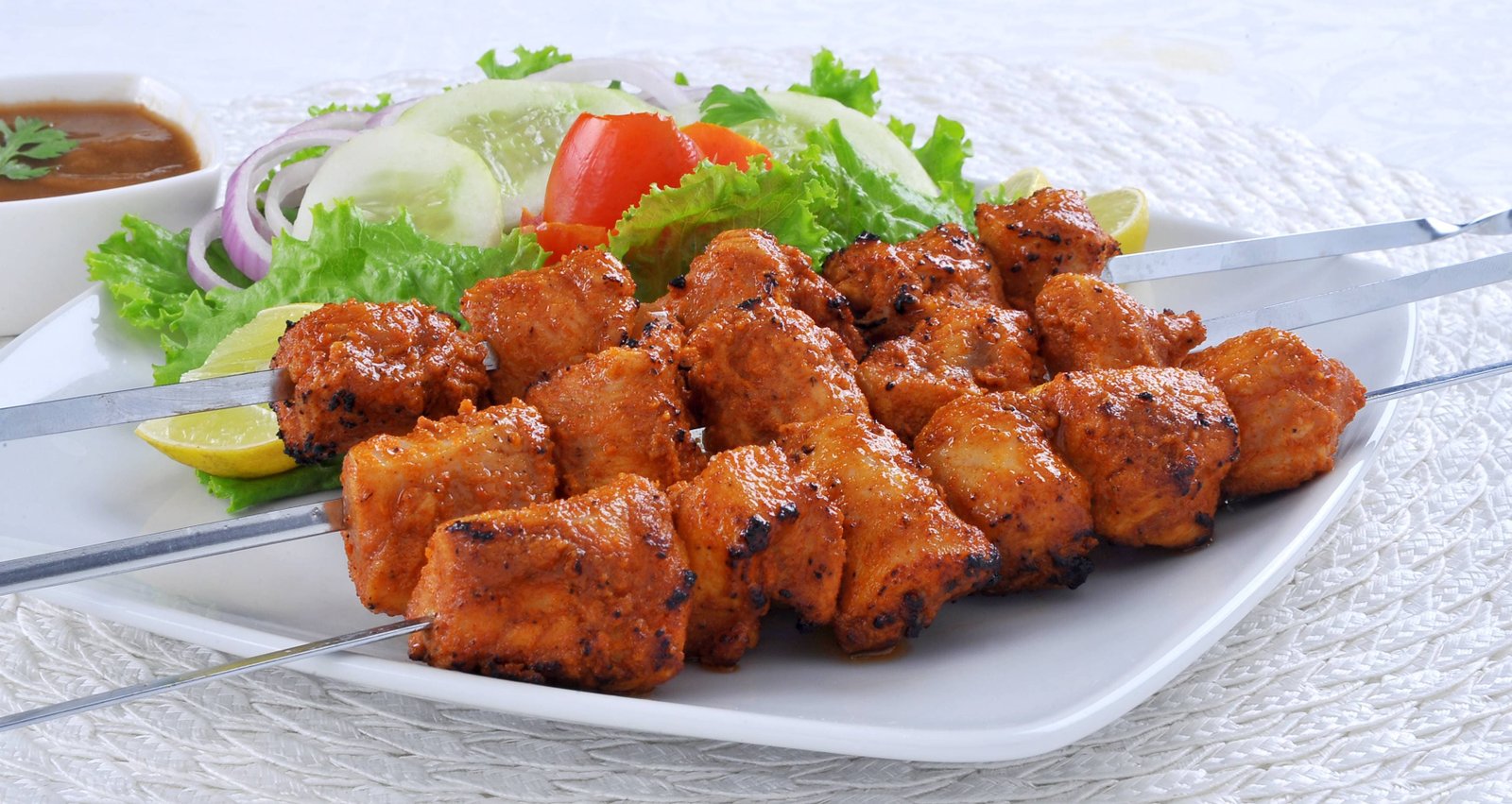 Grilled chicken kebab