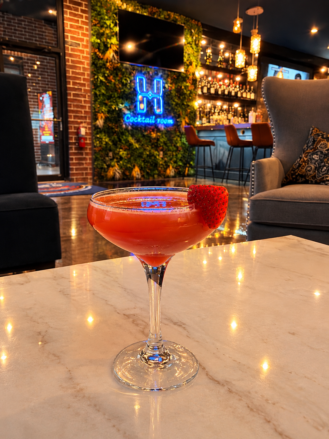 Mediterranean-inspired cocktails at the bar