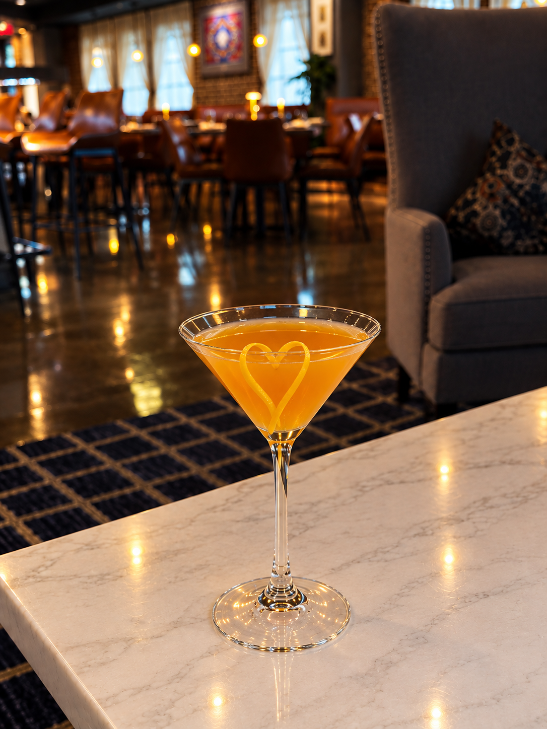 Mediterranean-inspired cocktails at the bar